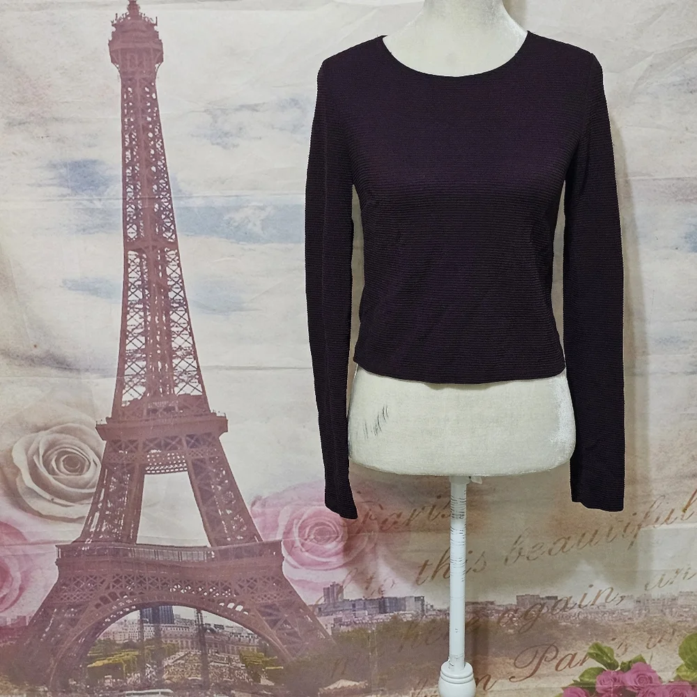 Forever 21 Deep Purple Long Sleeve Top - Picture 2 of 7